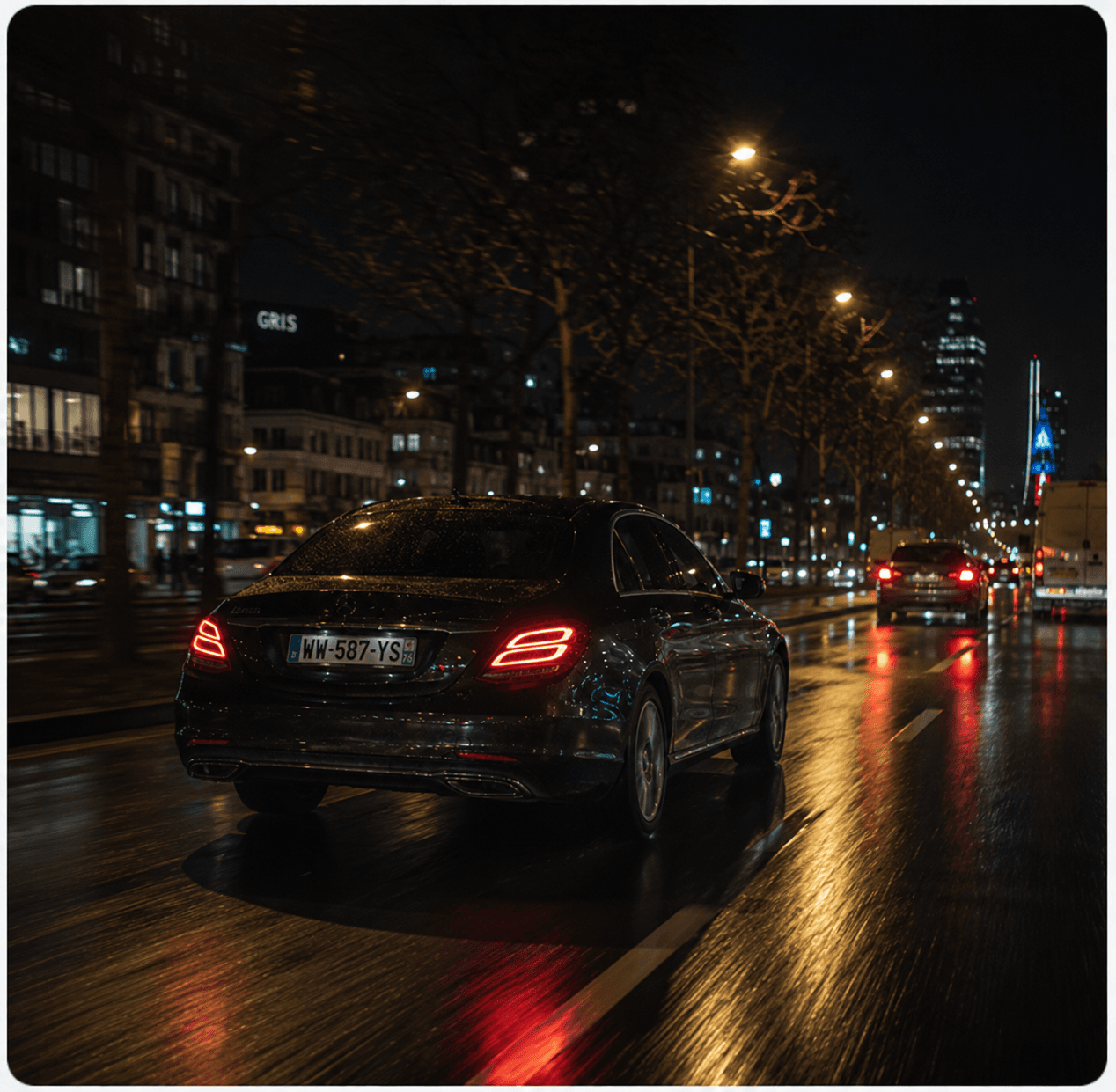Vehículo de noche